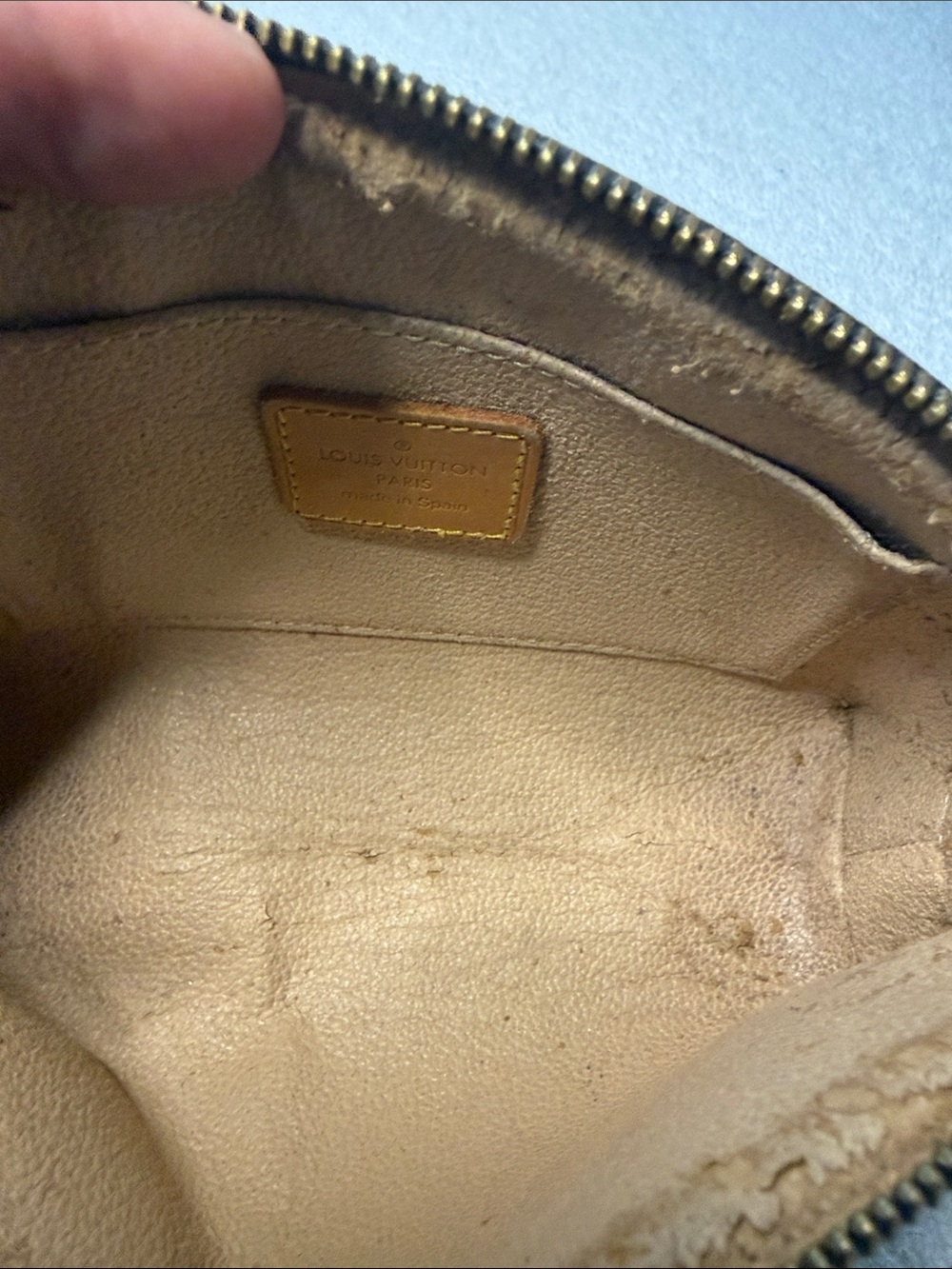 Louis Vuitton Brown and Gold Monogram Cosmetic Pouch - Picture 6 of 11